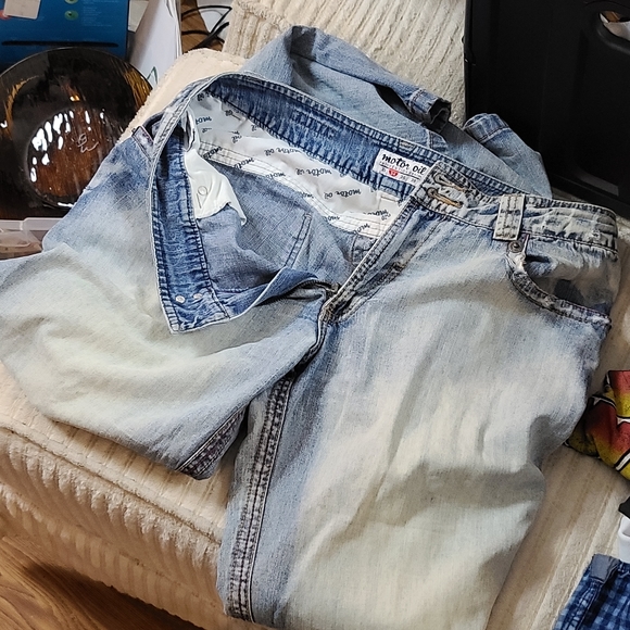 EUC VINTAGE RARE Motor Oil Denim Jeans - Picture 3 of 7